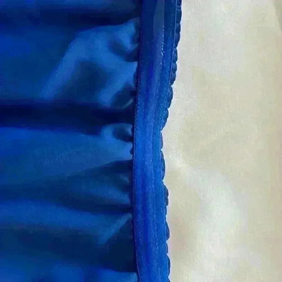 J.‎ Crew Juliet Dress 100 percent Silk Royal Blue Strapless Vintage - Picture 10 of 15